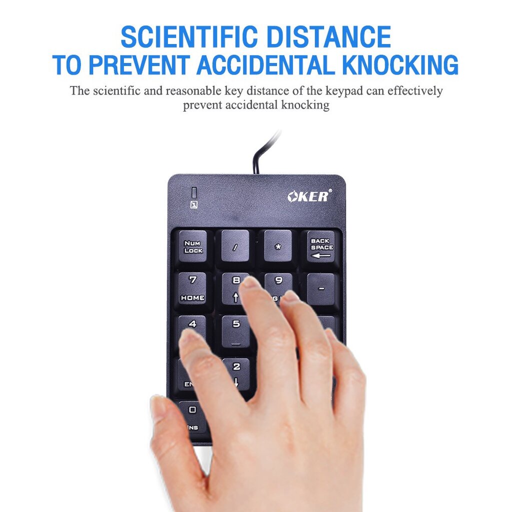 🛵มีส่งด่วน💨 OKER SK-975 NUMERIC KEYPAD คีย์บอร์ด แป้นตัวเลข รับประกันศูนย์ไทย 1ปี