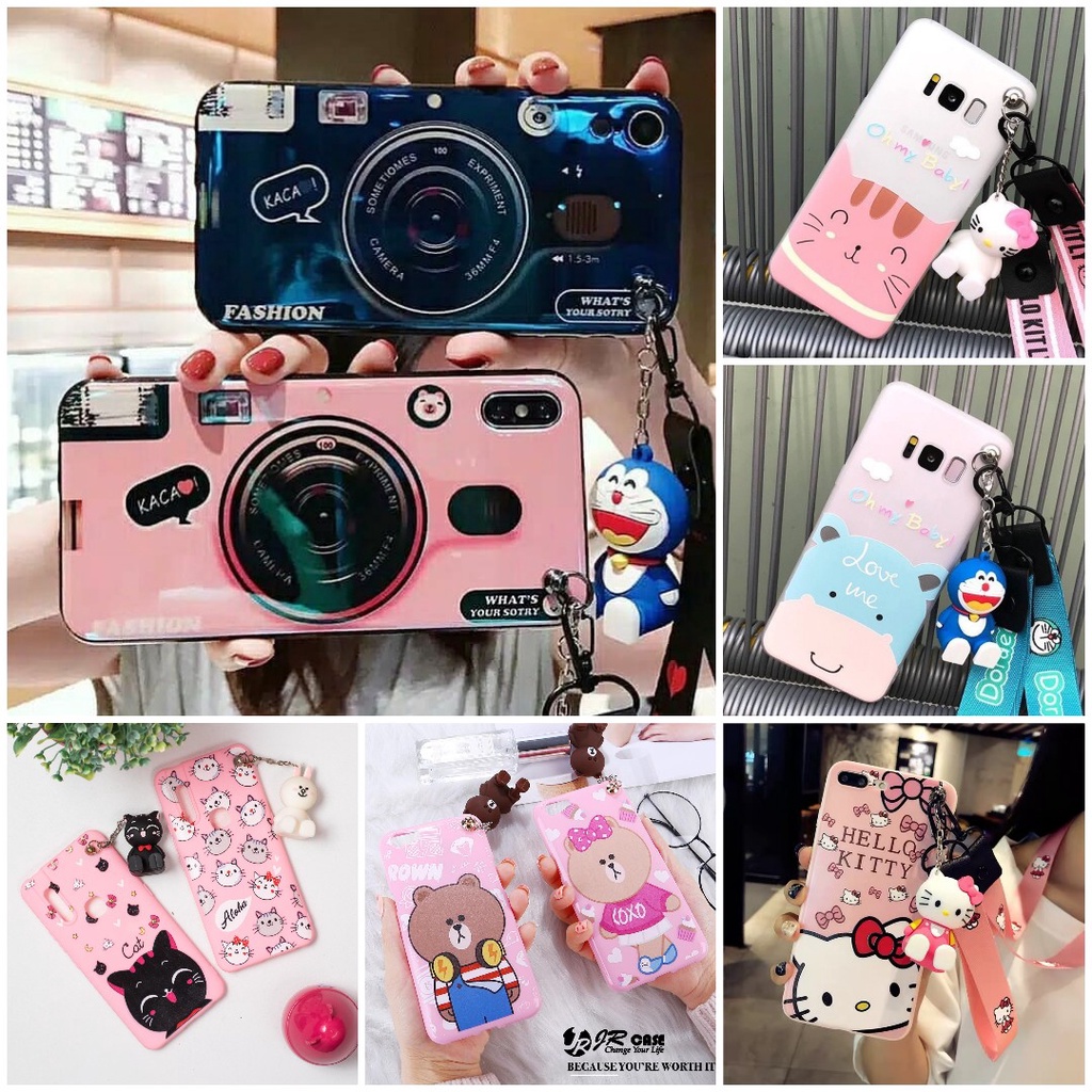 เคสตุ๊กตาการ์ตูนแขวน Samsung Grand Prime J2 Prime J5 Prime J7 Prime