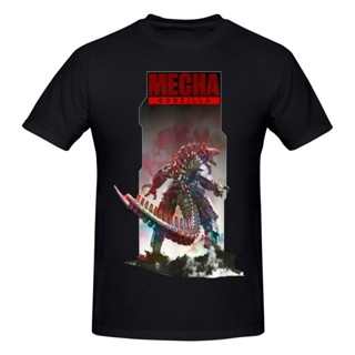 Godzilla vs Kong Mechagodzilla King Of 5293 cotton crew neck T-shirt Popular Clothes Crew Neck Top_01