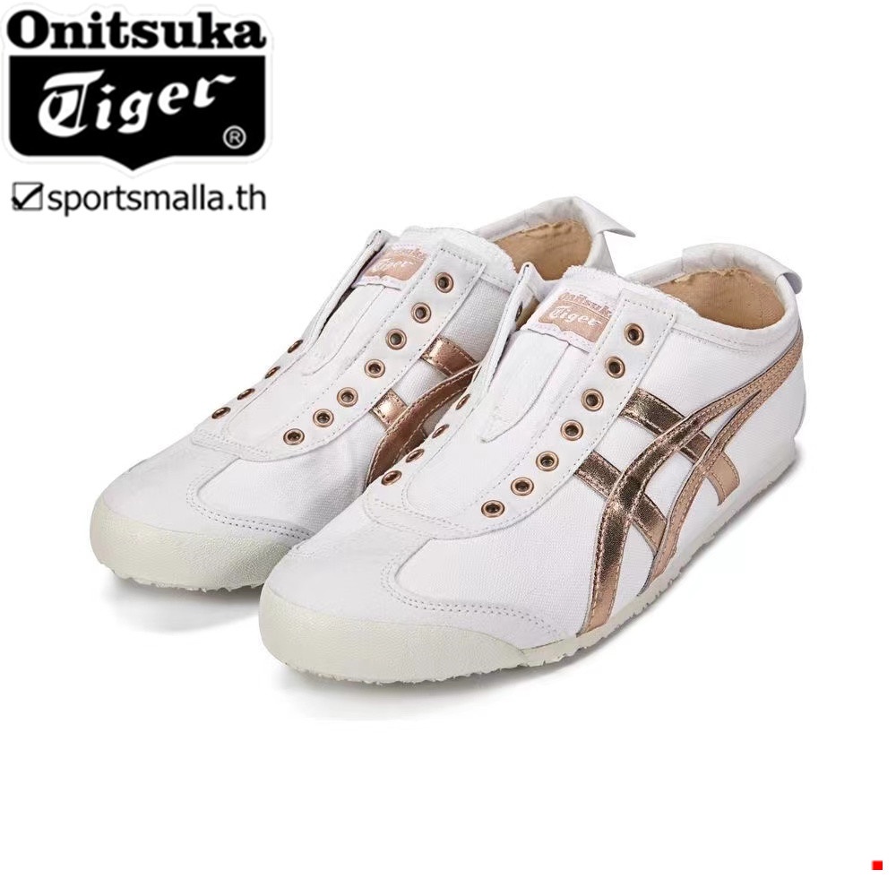 Onitsuka สไตล์ใหม่ Unisex SLIP-ON รองเท้าลําลองผู้ชายผู้หญิงรองเท้าผ้าใบรองเท้ากีฬา 1183A962-100