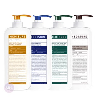 MEDISURE Hair Loss Control Shampoo 1000ml 4 Types / Cooling / Dandruff / Beer Yeast / Caffeine Boost