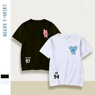 เสื้อยืดเสื้อยืดลำลอง พิมพ์ลาย BTS kpop ขนาด: S-4XL