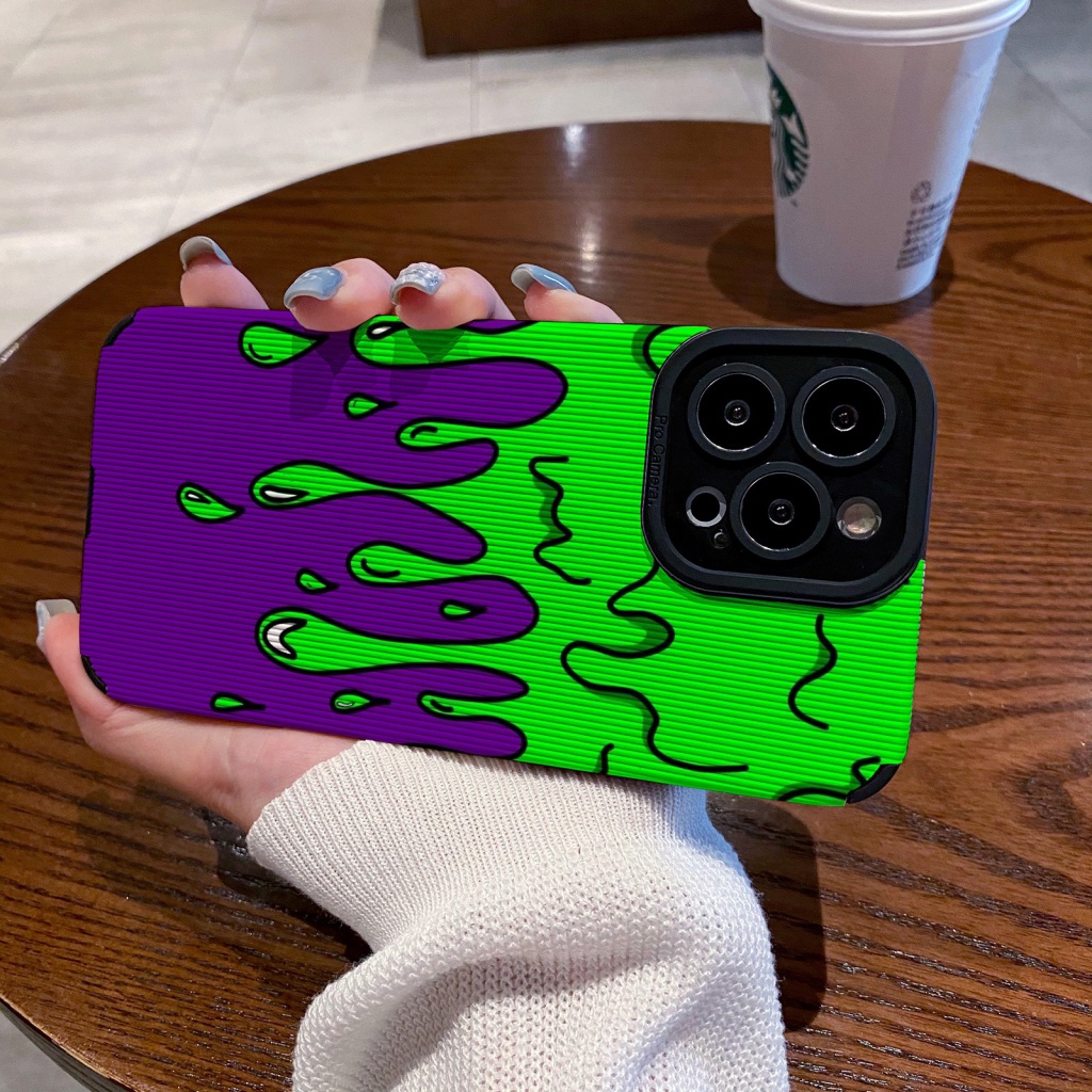 เคสสําหรับ iphone 6/7/8plus 11PROMAX 11 12/13/14Promax Xsmax/15/16promax เคสสี doodle รวมทุกอย่างกันกระแทกปกอ่อน - รูปที่ 2