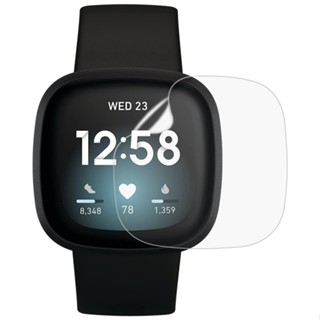 มาใหม่ ฟิล์มไฮโดรเจลนิ่ม กันรอยหน้าจอ สําหรับ Fitbit Versa 3