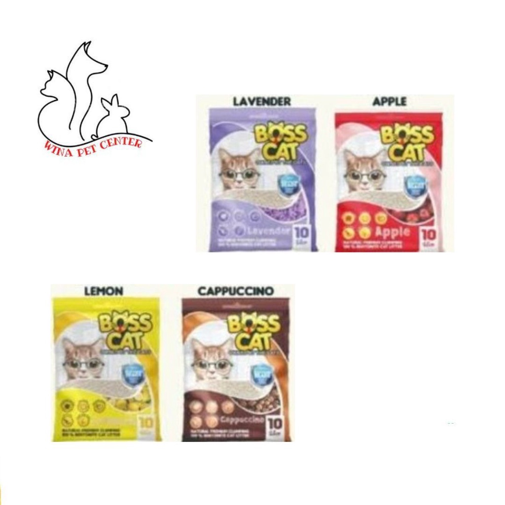 Boss cat 10lt ทรายแมว Clump กลิ่นพรีเมี่ยม