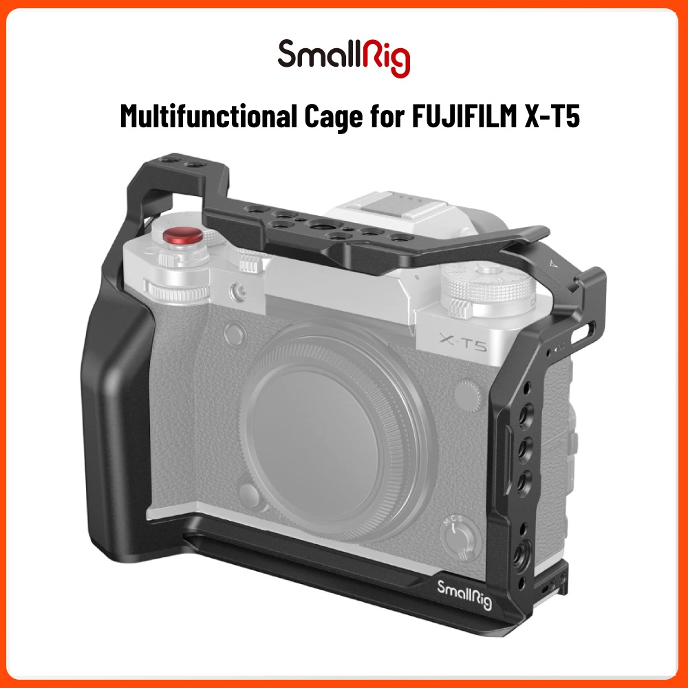 SmallRig X-T5 Camera Full Cage สำหรับ FUJIFILM, แท่นยึดกล้องอลูมิเนียมอัลลอยด์สำหรับ Fujifilm XT5 พร