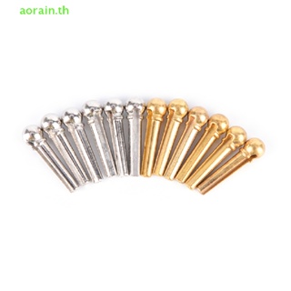 # Aorain.th  # หมุดสะพานสายกีตาร์อะคูสติก โลหะ สีเงิน สีทอง 6 ชิ้น