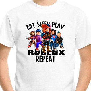 ชุดลำลองรายละเอียดเกี่ยวกับ  ROBLOX T-Shirt Top Gift Birthday s Men Gamer Gaming Funny Eat V2_02
