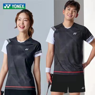 Yonex 2023 ใหม่ เสื้อยืดแบดมินตัน แขนสั้น แฟชั่นฤดูใบไม้ผลิ และฤดูร้อน สําหรับผู้ชาย และผู้หญิง 5160