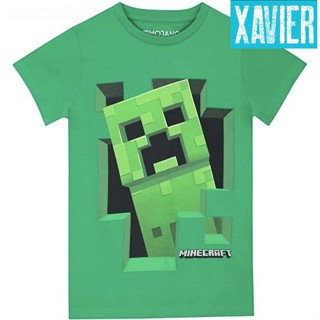 เสื้อยืดผ้าฝ้ายพิมพ์ลายคลาสสิก เสื้อยืด พิมพ์ลาย Combed 30 Distro MINECRAFT roblox GREEN game mine craft Plain cust_04