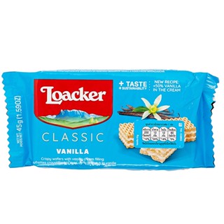 ล็อคเกอร์เวเฟอร์ไส้ครีมวานิลลา CRISPY 45 ก.LOACKERWAFERS VANILLE 45G.