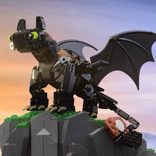 Moc บล็อคตัวต่อ รูปมังกร How to Train Your Dragon แฮนด์เมด ของเล่นเสริมการเรียนรู้เด็ก 241 ชิ้น