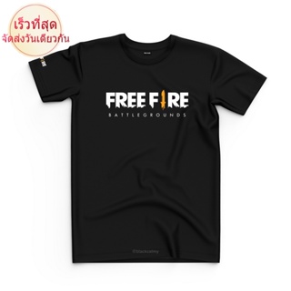 เสื้อยืด ผ้าฝ้าย พิมพ์ลาย FREE FIRE BATTLEGROUNDS Garena สไตล์คลาสสิก สําหรับผู้ชาย UI321T16112_03