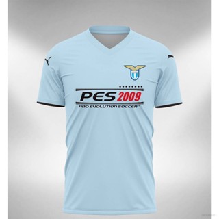 เสื้อยืดแขนสั้น ลายทีมชาติฟุตบอล Lazio SY3 2008-2009 พลัสไซซ์ YS3