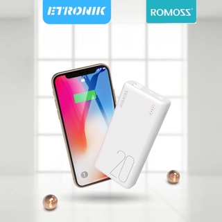 ETRONIK ROMOSS Simple 20 Power Bank Fast Charger 20000mAh แบตเตอรี่ภายนอกแบบพกพา Powerbank Charger