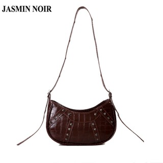 Jasmin NOIR กระเป๋าสะพายไหล่ ลายหนังจระเข้ สําหรับผู้หญิง