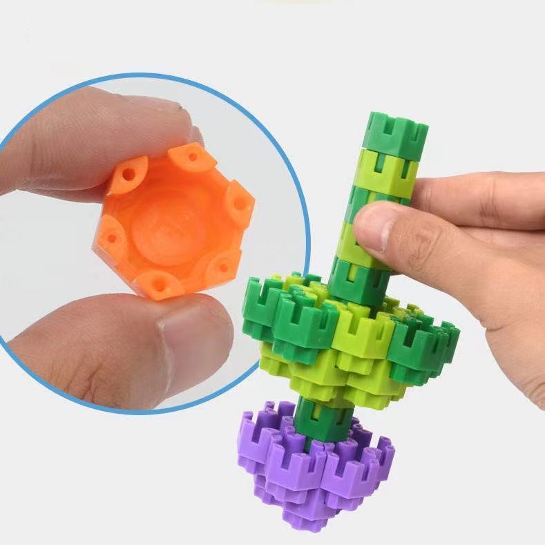 ของเล่นพลาสติก หกเหลี่ยม 3D DIY สําหรับเด็กผู้ชาย 60 220 320 ชิ้น - รูปที่ 5