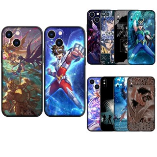 Qn18 เคสโทรศัพท์มือถือ ซิลิโคนนุ่ม ลายการ์ตูน Saint Seiya สําหรับ iPhone 13 Pro Mini XS Max