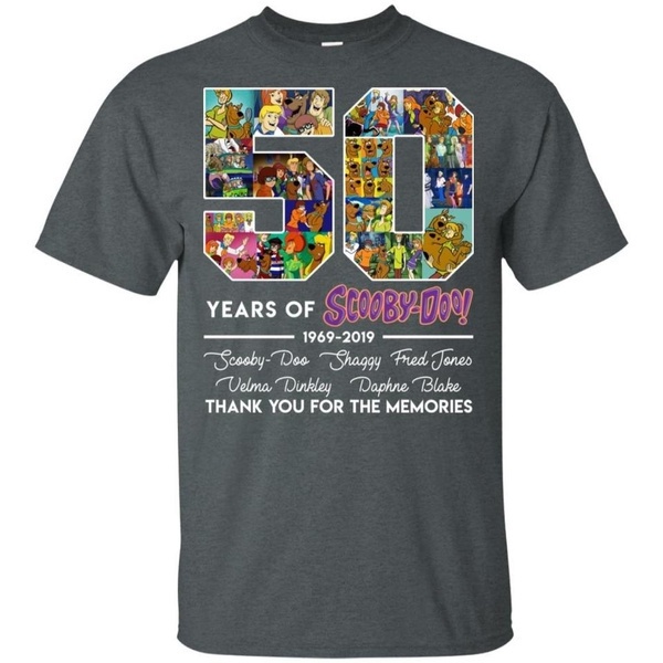 2023เสื้อยืดผ้าฝ้าย เสื้อยืดคอกลม แขนสั้น ผ้าฝ้ายแท้ พิมพ์ลาย scooby doo scooby doo แฟชั่นฤดูร้อน สํ