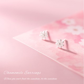 Chamomile Earrings ต่างหูเงินแท้ S925