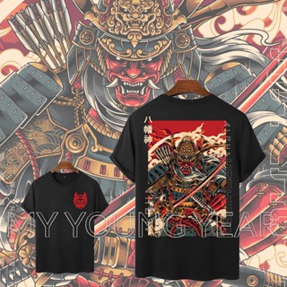 Streetwear Black Shirt Japanese God Of War T-shirt Design Unisex Oversized Shirt_02