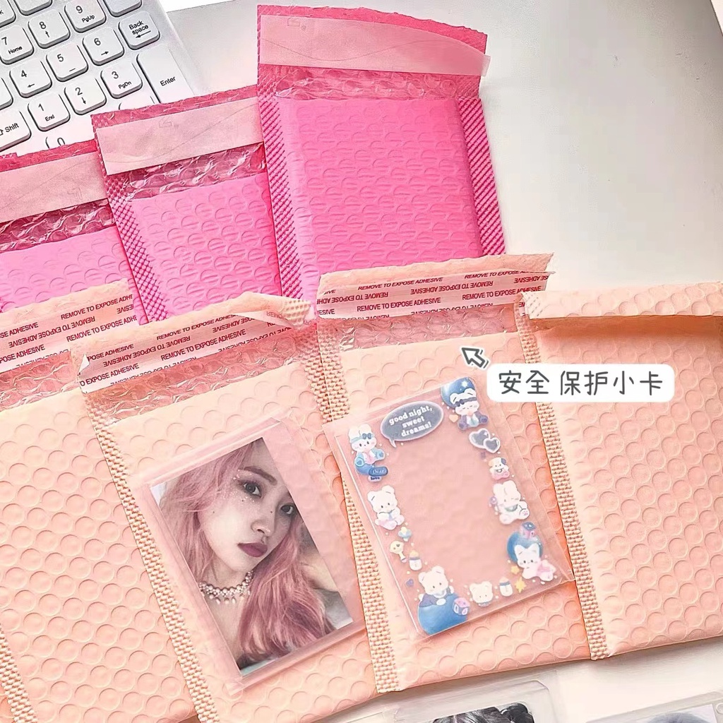 Kiwistudio 【50】ซองจดหมาย กันกระแทก สีชมพูสวยงาม (1ZRQK101)