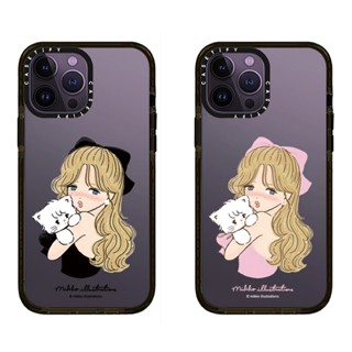 Casetify เคสโทรศัพท์มือถืออะคริลิค แบบแข็ง พิมพ์ลายแมว สําหรับ iPhone 14 13 12 11 Pro Max Plus