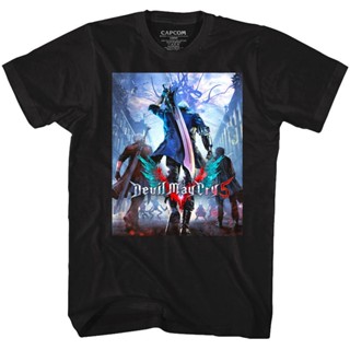 【Lowest price】Men Short Sleeve100% Cotton T Shirt Oversize Devil May Cry 5 Dante Walking Away MenS_02