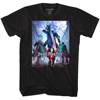 【Lowest price】Men Short Sleeve100% Cotton T Shirt Oversize Devil May Cry 5 Dante Walking Away MenS_02