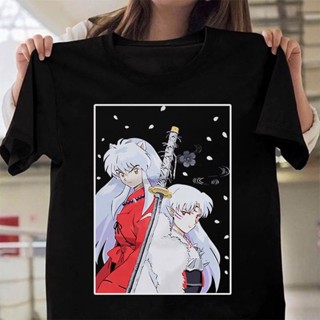 T-Shirt◊✒۞ผู้ชาย T เสื้อญี่ปุ่นอะนิเมะ Inuyasha พิมพ์ Sesshomaru ฤดูร้อน Kawaii เสื้อผู้หญิง Hanako Kun พิมพ์ Cloth_01