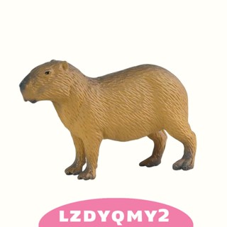 [Lzdyqmy2] ของเล่นฟิกเกอร์ รูปปั้นคาปิบาร่าจําลอง เสริมการเรียนรู้เด็ก