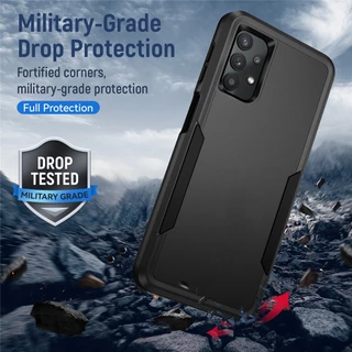 SAMSUNG Anti-Shock Matte Armorเคสโทรศัพท์สําหรับSamsung Galaxy A32 A13 A14 A33 A52 A52S A53 A54 A73 5G A51 4Gลื่นฝาครอบป้องกัน