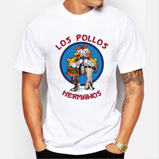 MenS Fashion Breaking Bad Shirt 2022 Los Pollos Hermanos T Shirt Chicken Brothers Short S_02