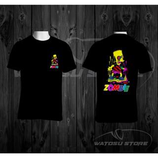 เสื้อยืด ผ้าฝ้าย ดูดซับน้ําได้ดี สวมใส่สบาย ลาย Zombie SIMSON Cotton COMBED 24S