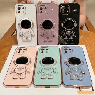 เคส MI 11 lite MI 11 โทรศัพท์มือถือ ลายนักบินอวกาศ พร้อมขาตั้ง สําหรับ 1YHY