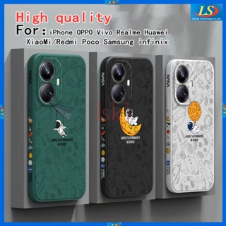 เคส Realme 10 Pro Plus Realme 9 Pro Plus 9i 5G 6 XT 6 Pro 7 5G 7 Pro 8 Pro 8 5G 5 5i 5S C3 เคสโทรศัพท์มือถือ ลายนักบินอวกาศ Nasa สําหรับ Realme GT master edition Realme 5 Pro TKRC เคสโทรศัพท์มือถือ สําหรับ