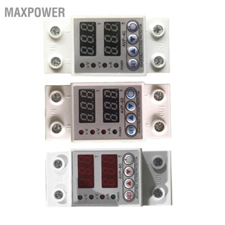  Maxpower รีเซ็ตอัตโนมัติภายใต้สวิตช์ป้องกันแรงดันไฟฟ้า LED การปรับจอแสดงผลดิจิตอลตัวป้องกันแรงดันไฟฟ้าเกิน