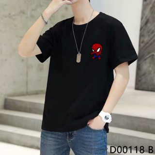 LOCAL STOCK D00118 SPIDERMAN TSHIRT CHIBI SUPER HERO UNISEX COTTON PLUS SIZE TEES SHORT SLEEVE TOP COUPLE AVENGERS_08