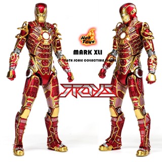 พร้อมส่ง HT Hottoys Iron Man 3 MK41 โครงกระดูก สีแดง สีทอง สไตล์เรโทร MMS412