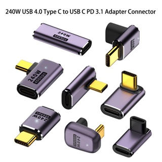 อะแดปเตอร์เชื่อมต่อ Usb4.0 40gbps Type C เป็น Usb C Pd3.1 240w 8k@60hz ชาร์จเร็ว สําหรับ Macbook Pro Mps5 Nintendo Switch