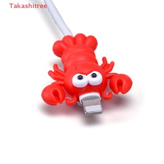 (Takashitree) ตัวถนอมสายชาร์จ USB ลายการ์ตูน สําหรับ iPhone