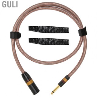 Guli 6.35mm To XLR Cable  1/4 Inch To XLR  Cord 3.3ft Gold Plated Connector Audiophile Level Low Loss  for  for AMP