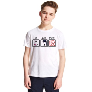 Eat Sleep Game Kids T Shirt ROBLOX Children T-shirt Funny Design Boys Tshirt Tee_04