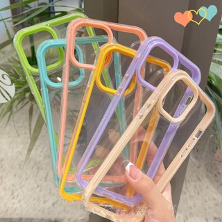 สําหรับ iPhone 13 Pro MAX / X XS MAX สีมาการอง กันกระแทก เคสใส TPU ซิลิโคน เคสนิ่ม