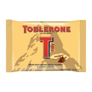 ทอบเบอโรนช็อกโกแลตอัลมอนรสน้ำผึ้ง MILKCHOC 200กTOBLERONE MINIHONEY LEMONE200G