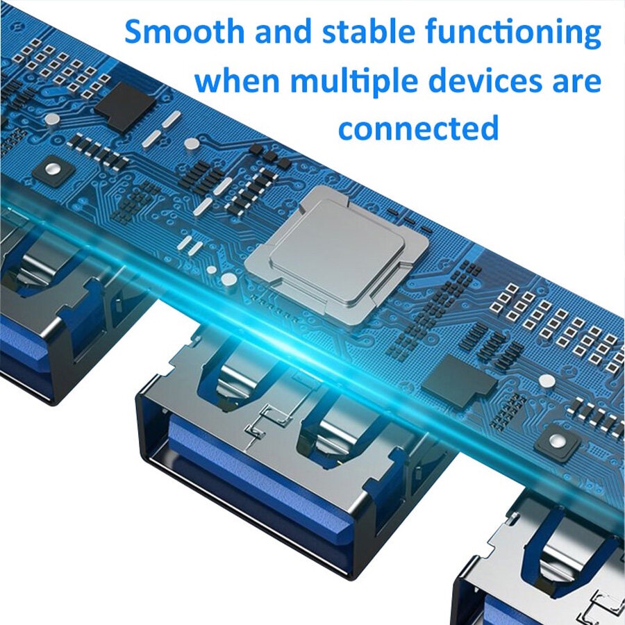 USB HUB ความเร็วสูง 4 พอร์ตฮับ USB 3.0 Type-C HUB Adapter สำหรับ PC /NOTEBOOK /LABTOP อุปกรณ์เสริมคอมพิวเตอร์