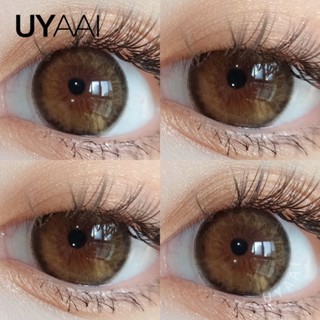 Uyaai คอนแทคเลนส์ -0.00~-8.00 Shikamaru Brown 14.2 มม. 2 ชิ้น ต่อคู่