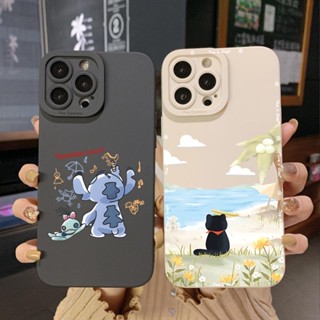 เคสป้องกันโทรศัพท์มือถือ ขอบสี่เหลี่ยม ลายแมวสติตช์ สําหรับ Infinix Hot 20S 20i 30i 9 30 20 Play Smart 6 Plus X6823 Zero 5G 2023