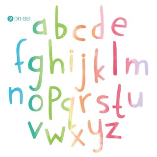 Dr BEI สติกเกอร์ตัวอักษรภาษาอังกฤษ 26 ตัว ปรับได้ สําหรับตกแต่งโซฟา ห้องเด็ก