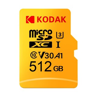 Kodak การ์ดหน่วยความจํา Micro SD 32GB 64GB 128GB 256GB 512GB การ์ด TF U3 A1 V30 100MB/s ความเร็วในการอ่าน 4K การ์ด TF